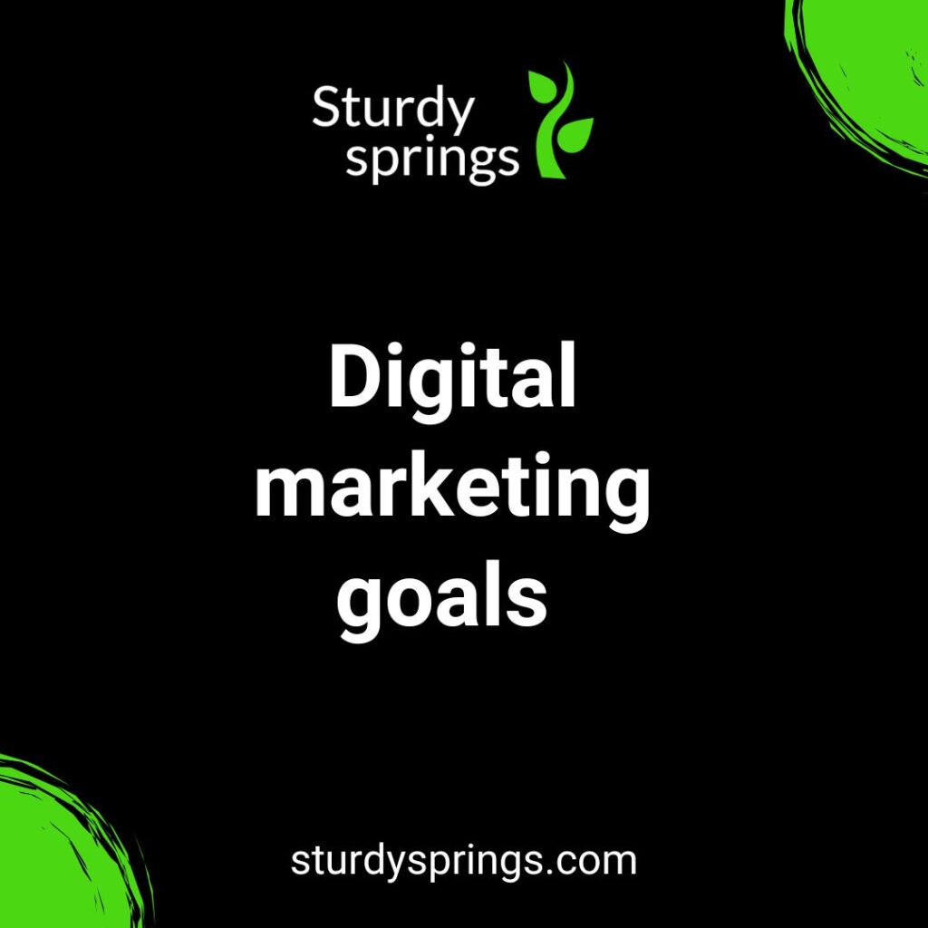 Top 4 powerful digital marketing goals for fast business growth.